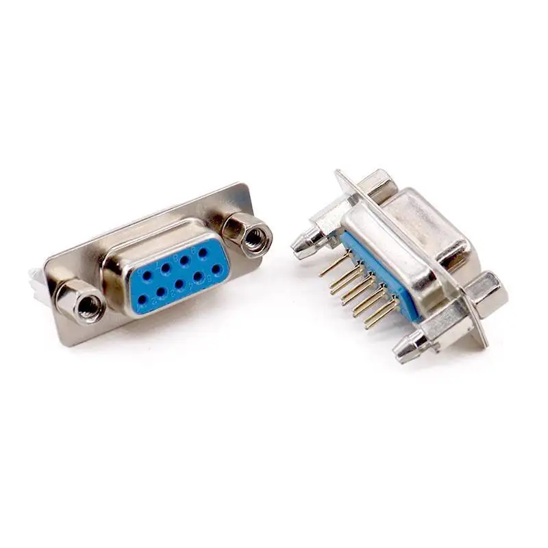 2 Stück DP9 Pin Rivet Fishhook Typ DB9/15/25/37 Stecker und Buchse Gerade Lötplatte Serieller Anschluss RS232 COM – Detail 13
