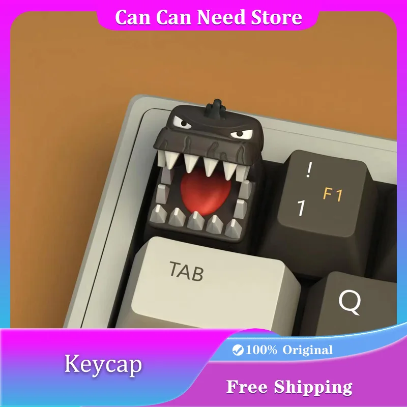 

Monster Anime Artisan Point Keycap Original Personalized 3D Cool Cute Cartoon Handmade Keycaps Gaming Keyboard Accessories