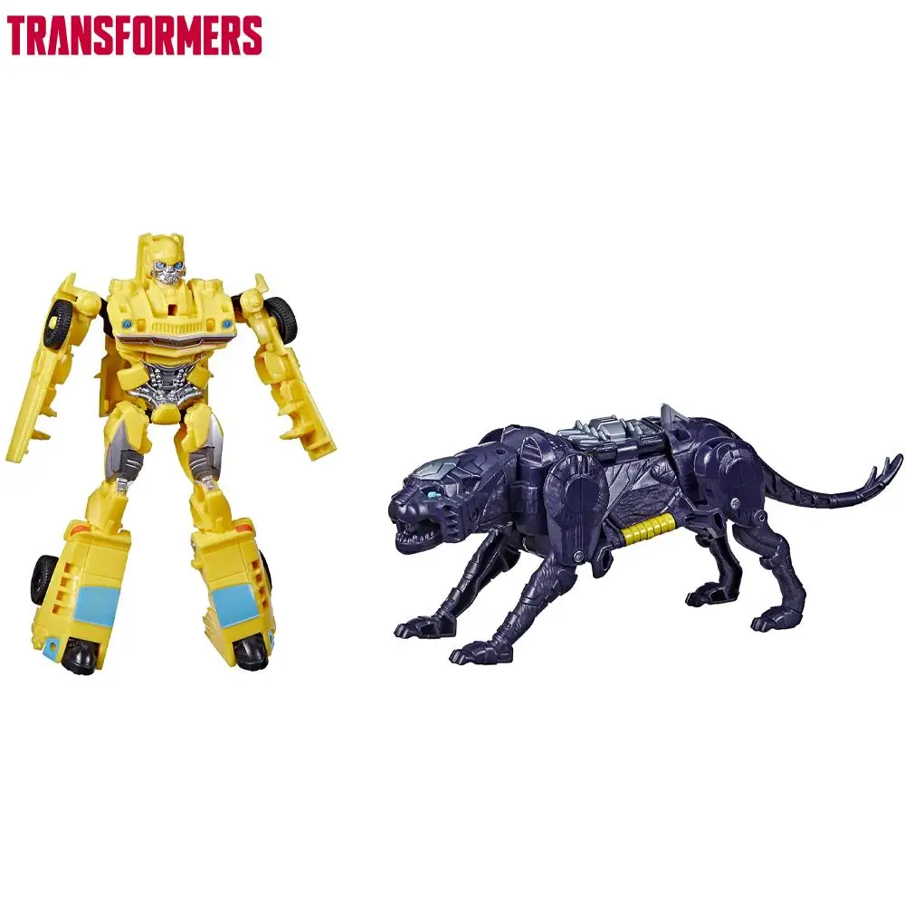 Transformers: Rise of The Beasts Movie, Beast Alliance Beast Combiners 2-Pack Bumblebee & Snarlsaber Toys 5-Inch Holiday Gift