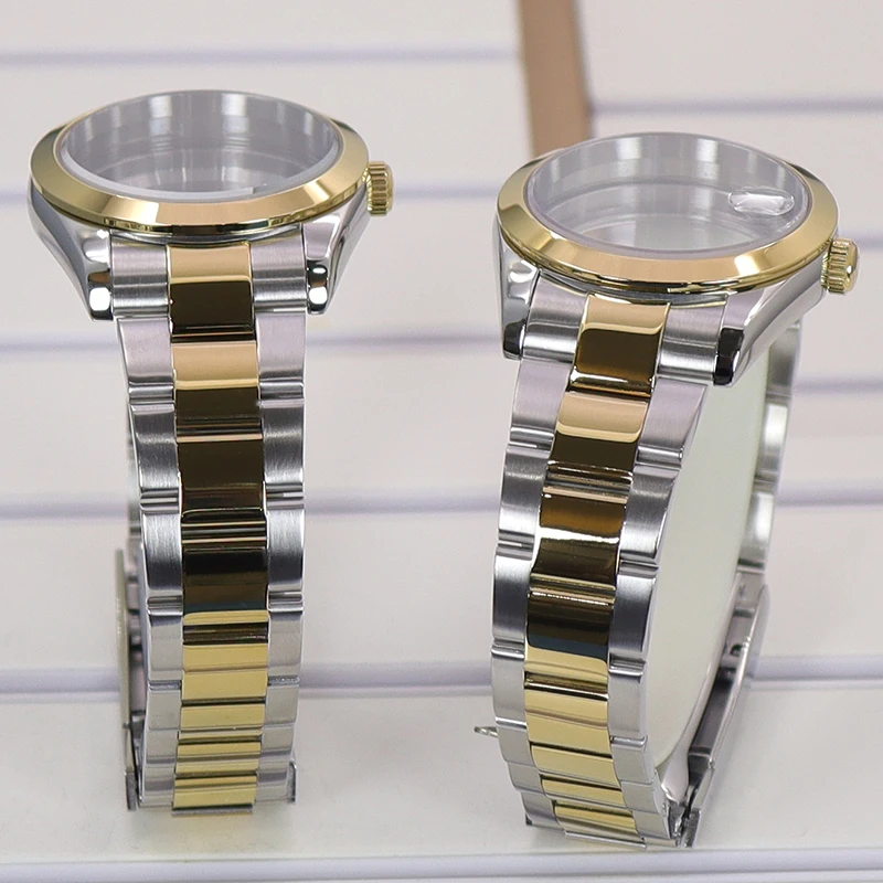 36mm/39mm Luxus-Uhrengehäuse Uhrenarmbänder Ersatzteile für nh35 nh36 NH34 NH38 4R36 Miyota8215 28,5mm Zifferblatt Gold Silber Air King Trendmodell – Detail 8