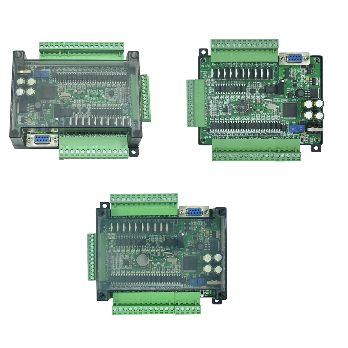 PLC Industrial Control Board Compatible with FX3U FX3U-24MR FX3U-24MT High Speed Analog STM32 RS232 RS485
