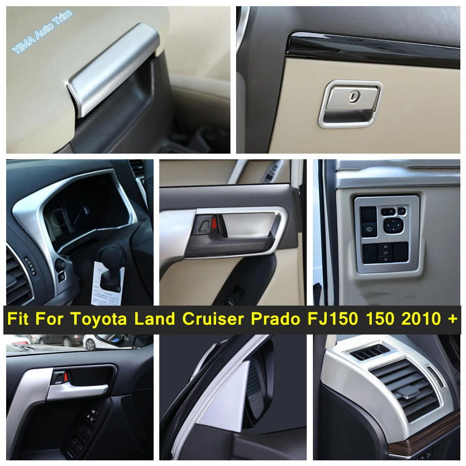 

Air AC Vent Outlet / Armrest Box / Light Switch Cover Trim Matte Accessories For Toyota Land Cruiser Prado FJ150 150 2010 - 2020