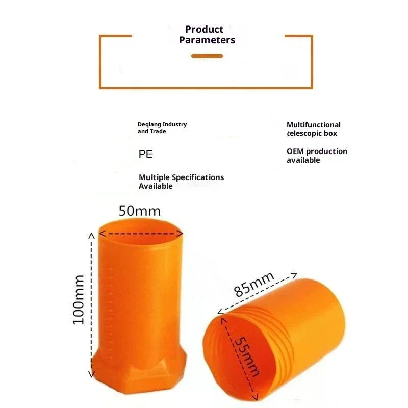 1Pcs Adjustable Height Makeup Brush Cylinder With Lid Plastic Retractable Pencil Holder Dustproof Cosmetic Brush Holder Box - Detail 1
