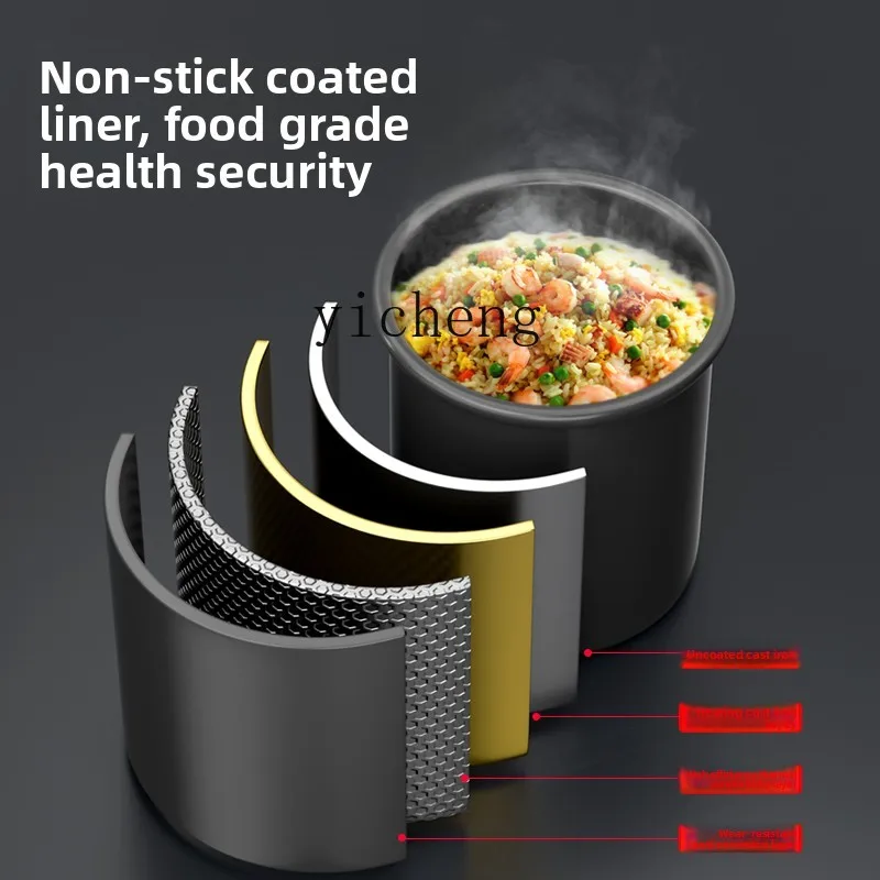 ماكينة طهي أوتوماتيكية ZZ لسطح المكتب التجاري ماكينة طهي صغيرة ذكية مقصف طبلة غاز أرز مقلي