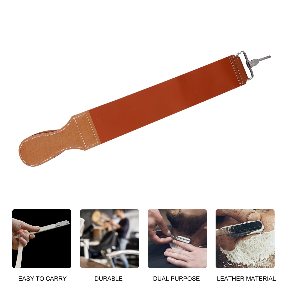 

Sharpening Cloth Razor Strop Cowhide Canvas Straps Barber Strop Scissor Blades Fine Edge