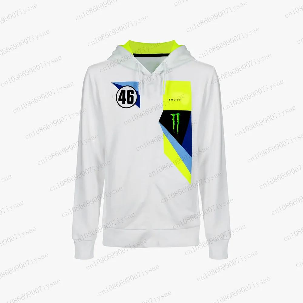 All Seasons High quality Popular Mens Rossi Sportwear Motorcyclist Sweatshirt 3D Printing Hoodie Loose Causal Pullover Tops