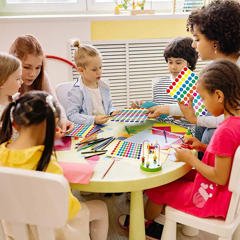 

1400Pcs Adhesive Circle Stickers Bright Colored Dots for Organizing Paperwork Inventory Storage Classifying Seasonings Craft