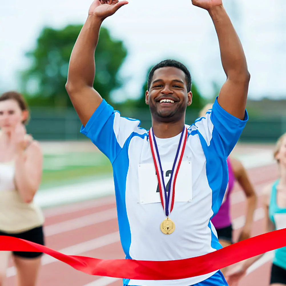 

10Pcs Awards Medals Gold Color Winner Medals for Competitions Sports Meets School Prizes for Kids Success Recognition
