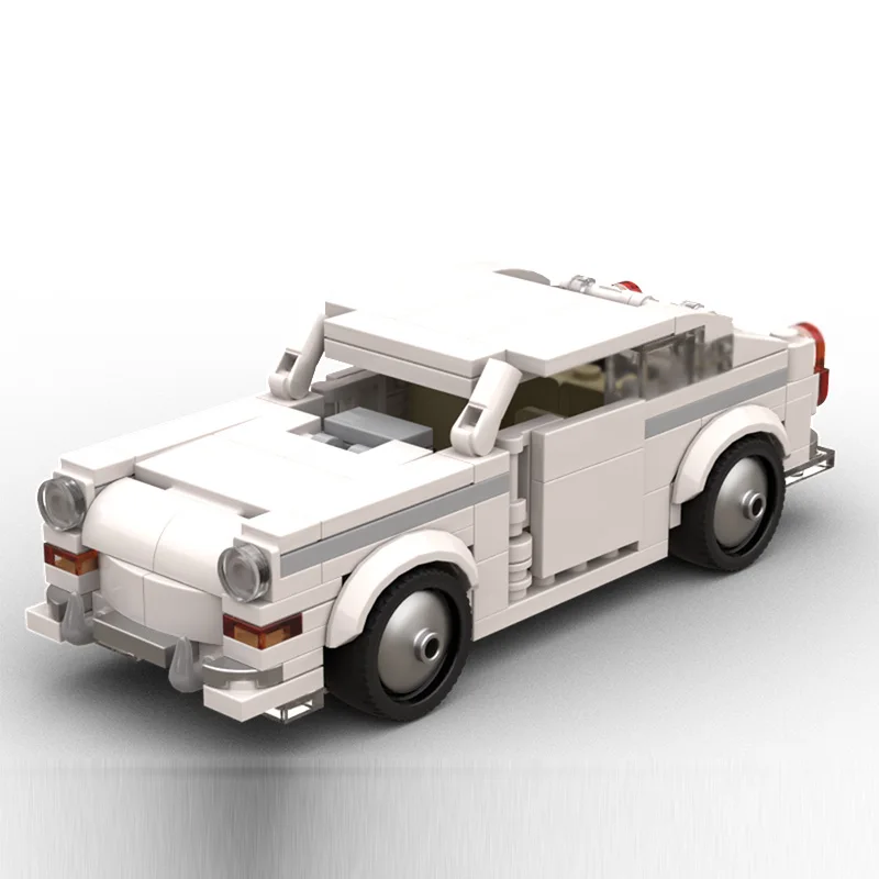 Speed Racing Car Model MOC Building Bricks 1600 Fastback Classic Sedan Modular Technology Children Holiday Gifts Assemble Toys