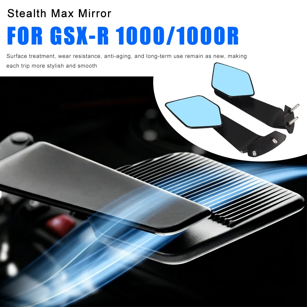 

Stealth Max Rearview Mirrors Wind Wing Aerodynamic Mirror New motorcycle accessories For Suzuki GSX-R 1000 / 1000R