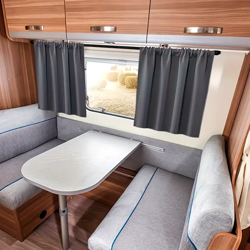 

2PCS Side Window Sunshades Privacy Window Curtains Thermal Interior Accessories For RV Camper Caravans Motorhome Accessories