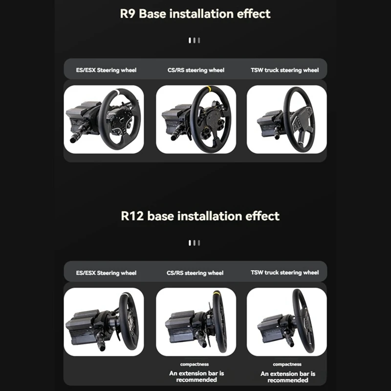 AC17-Euro Truck Simulator Game Steering Wheel Turn Signal Light Wiper Combination Switch Kit Hot-Swap For MOZA R3/R5/R9/R12