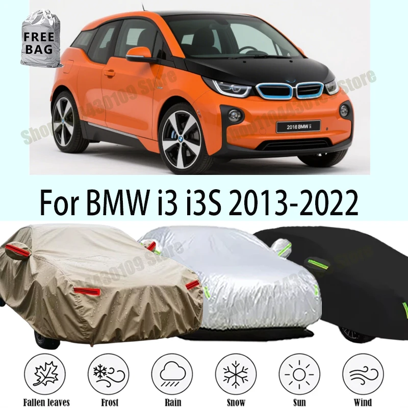 

For BMW i3 i3S 2013-2022 Car Cover Outdoor Protection Covers Snow Sunshade Waterproof Dustproof Exterior UV Car Accessories
