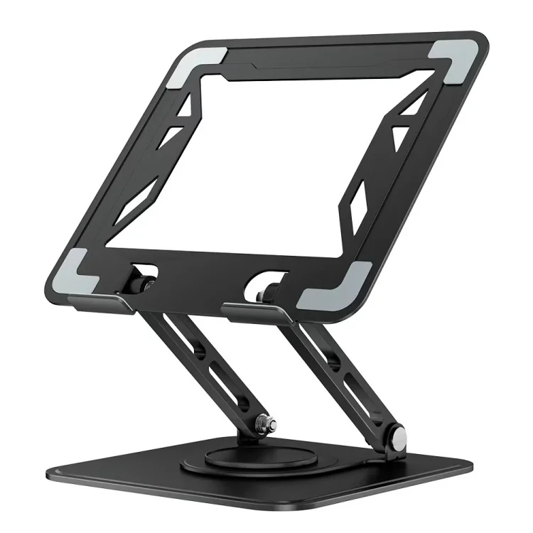 Hot Sale 360 Degree Rotating Carbon Steel Laptop Stand Height Adjustable Foldable Desktop Computer Notebook Riser