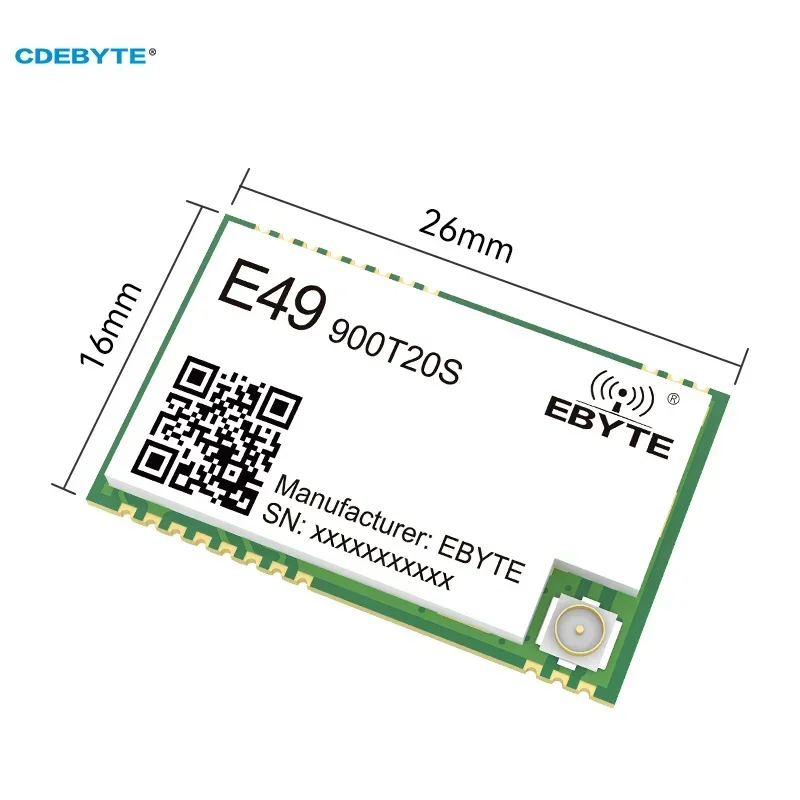 5PCS E49-900T20S RF SOC 868MHz 915MHz 20dBm IPEX Stamp Hole UART 2.5km SMD DIY Electronic Wireless Data Transmission Module IoT