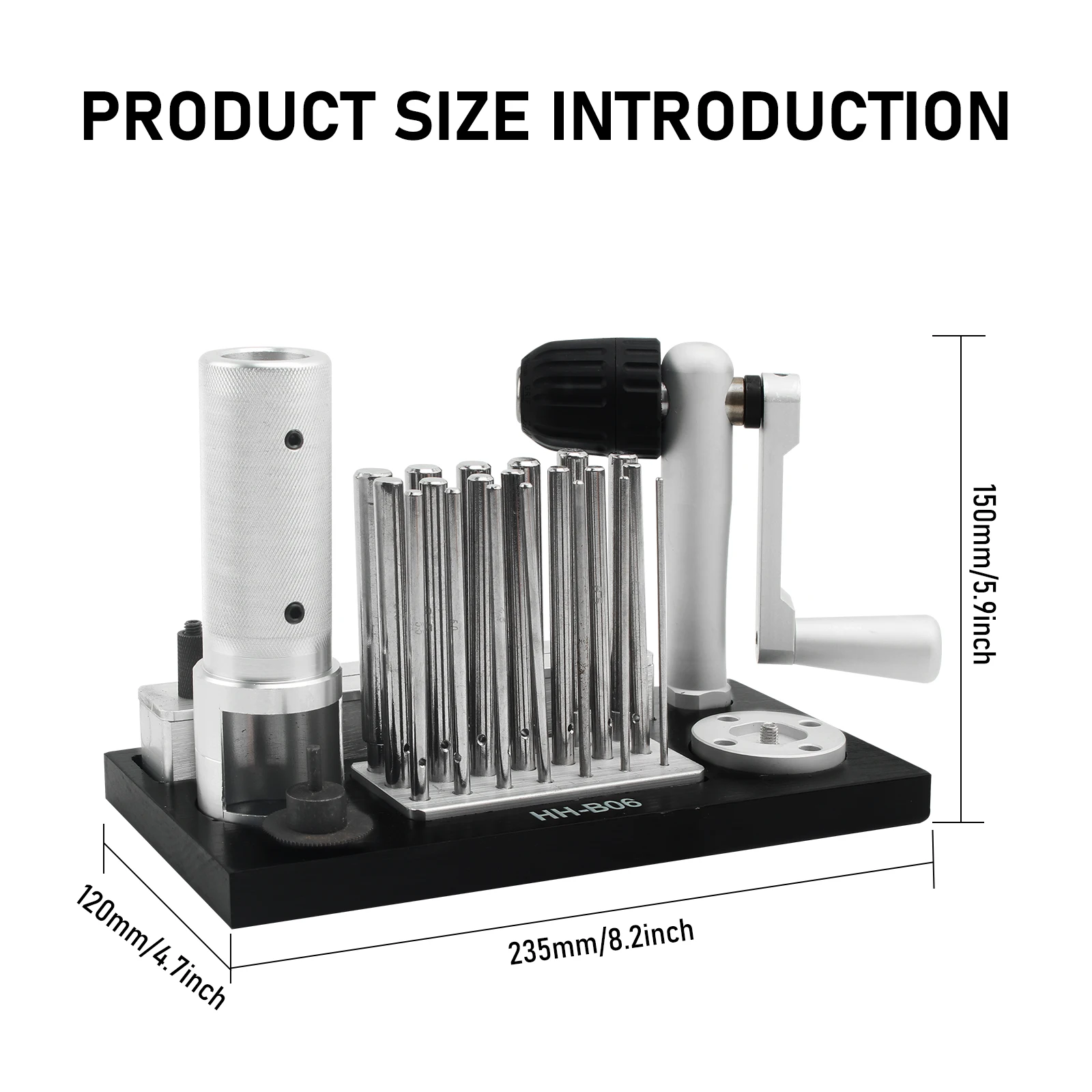 Jump Ring Maker Jewelry Making Tool Stainless Steel Manual Jump Ring Maker Machine with 20 Mandrel Accessory from 2.5mm to 12mm