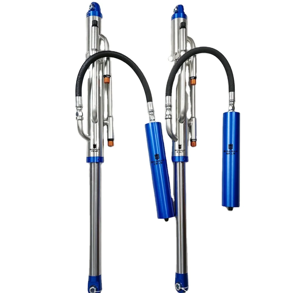 SOARAP off Road air Shock Absorbers with External Bypass Aluminum air Struts 4x4 Racing UTV Shock 12/14/16*18 Travel
