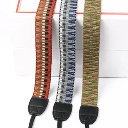 Camera Strap Ethnic Retro Photo Cotton Yard Neck Shoulder Hand Strap Micro-single DSLR Camera for Canon Nikon Pentax