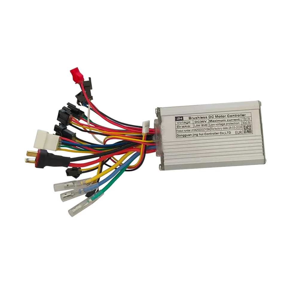 

Brushless Motor Controller JH3AZ6203DZYGW 36V 15A E-Bike Scooter Universal E-Bike Conversion Kit Bicycle Speed Controller