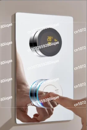 

Bathroom faucet, shower, thermostatic mixing valve, button knob, electronic thermostatic valve, surface mounted