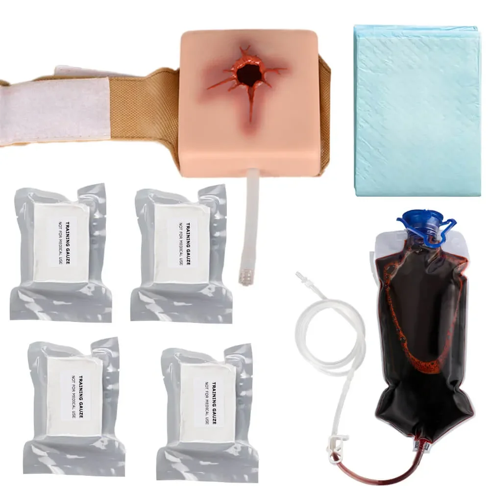 Wearable Gunshot Wound Packing Task Training Kit