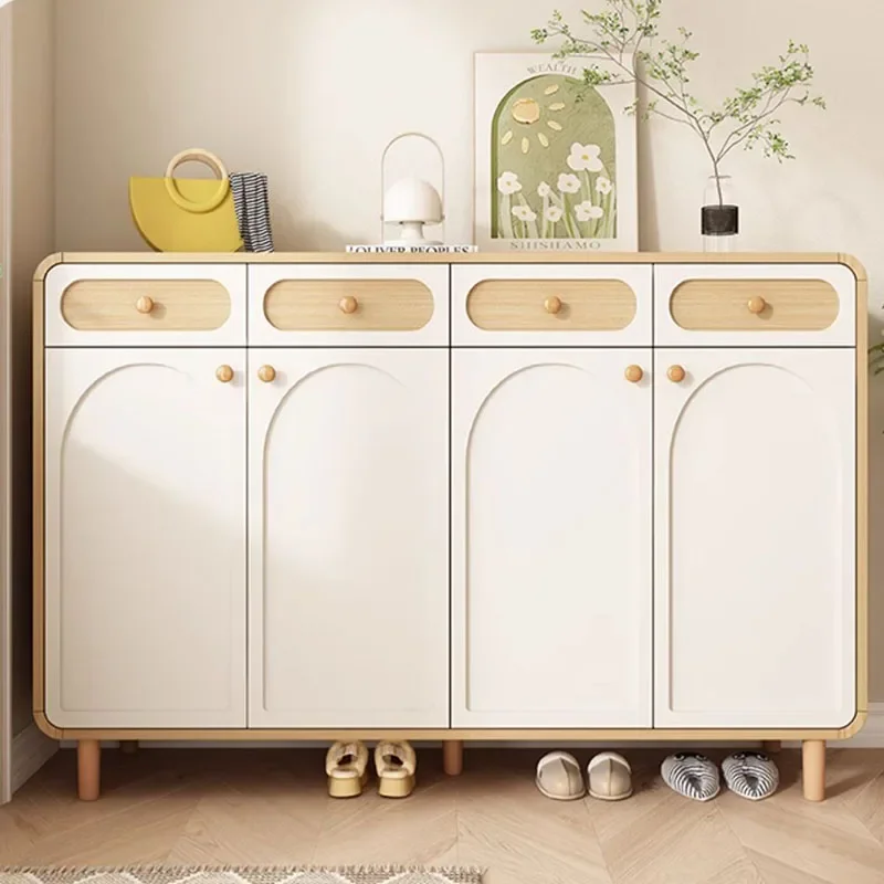 

Luxury Stand Shoe Cabinets Wooden Storage Rack Display Living Room Shoe Cabinets White Scarpiera Salvaspazio Balcony Furniture