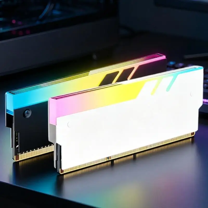 652F High Performances Memory Heatsink For DDR5 DDR4 DDR3 DDR2 With ARGB Lighting And Metal Construction For Workstation