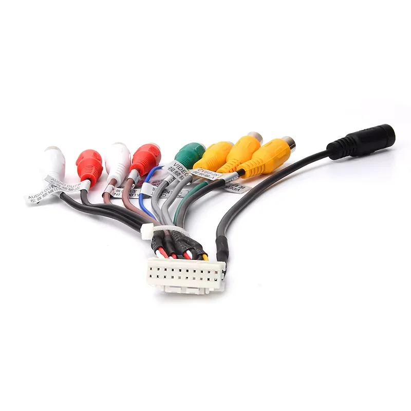 Junsun راديو السيارة 3.5 مللي متر ميكروفون مضخم الصوت أسلاك Mic 20 Pin RCA كابل لنظام أندرويد ستيريو إخراج مضخم الصوت عدة