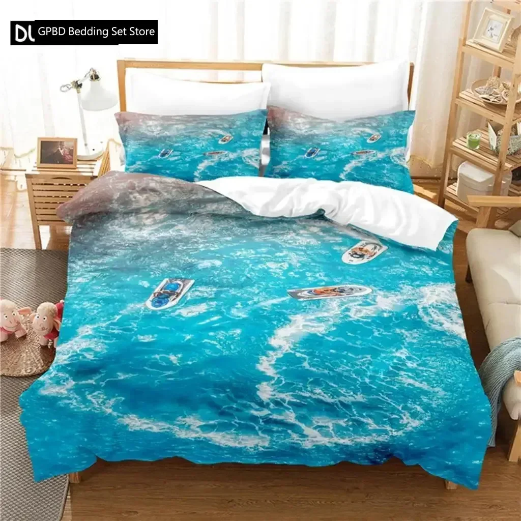 

Beautiful Ocean Comfortable Duvet Quilt Cover Pillowcase Bedding Set Children Bedroom Decoration Home Textile