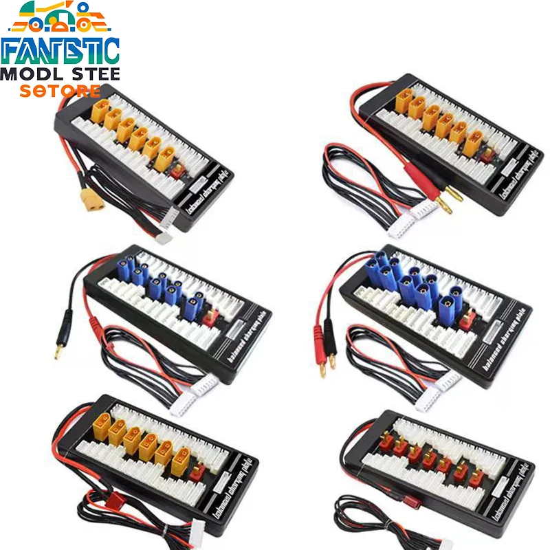 Aviation/Car/Ship Model Lithium Battery Parallel Charging Board Expansion B6ac Balanced Charger T Plug-In Board Xt60/Xt30 Board