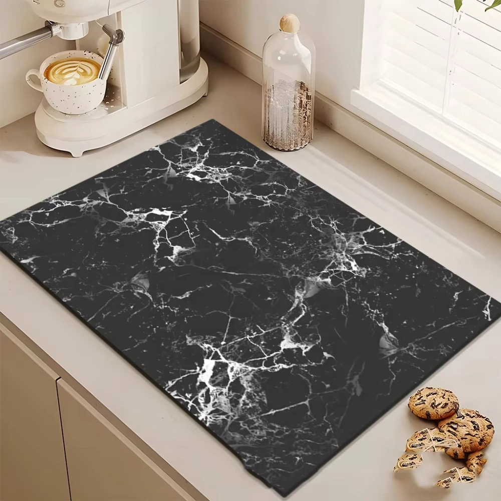 Kitchen Gadgets Luxury - Household Luxury Marble Draining Countertop Diatomite