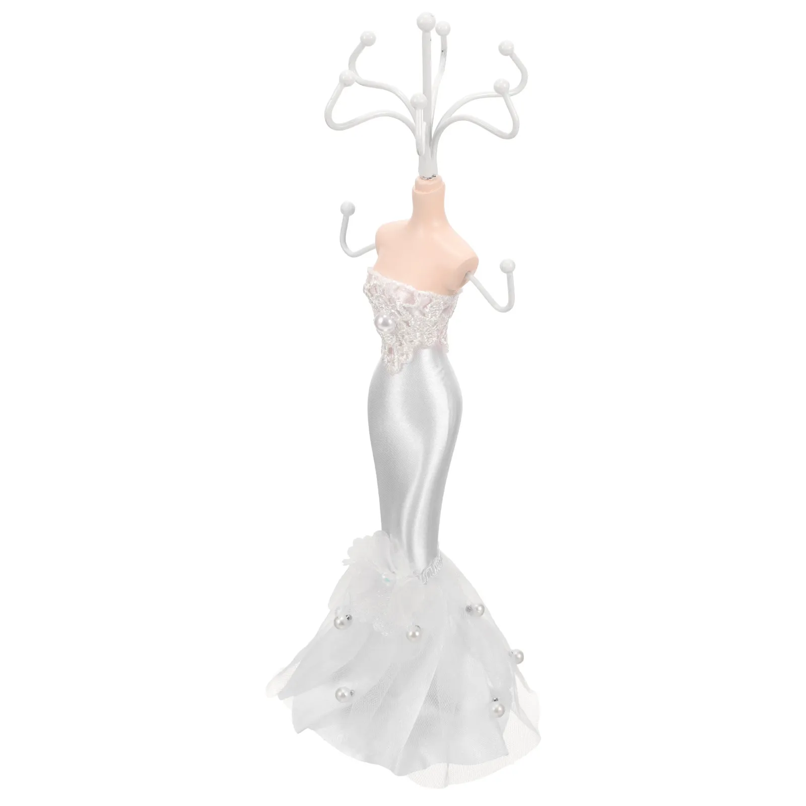 

Stable Metal Jewelry Display Stand for Necklaces Bracelets Earrings Organizer Rack Tabletop Vanity Countertop Home Office Retail