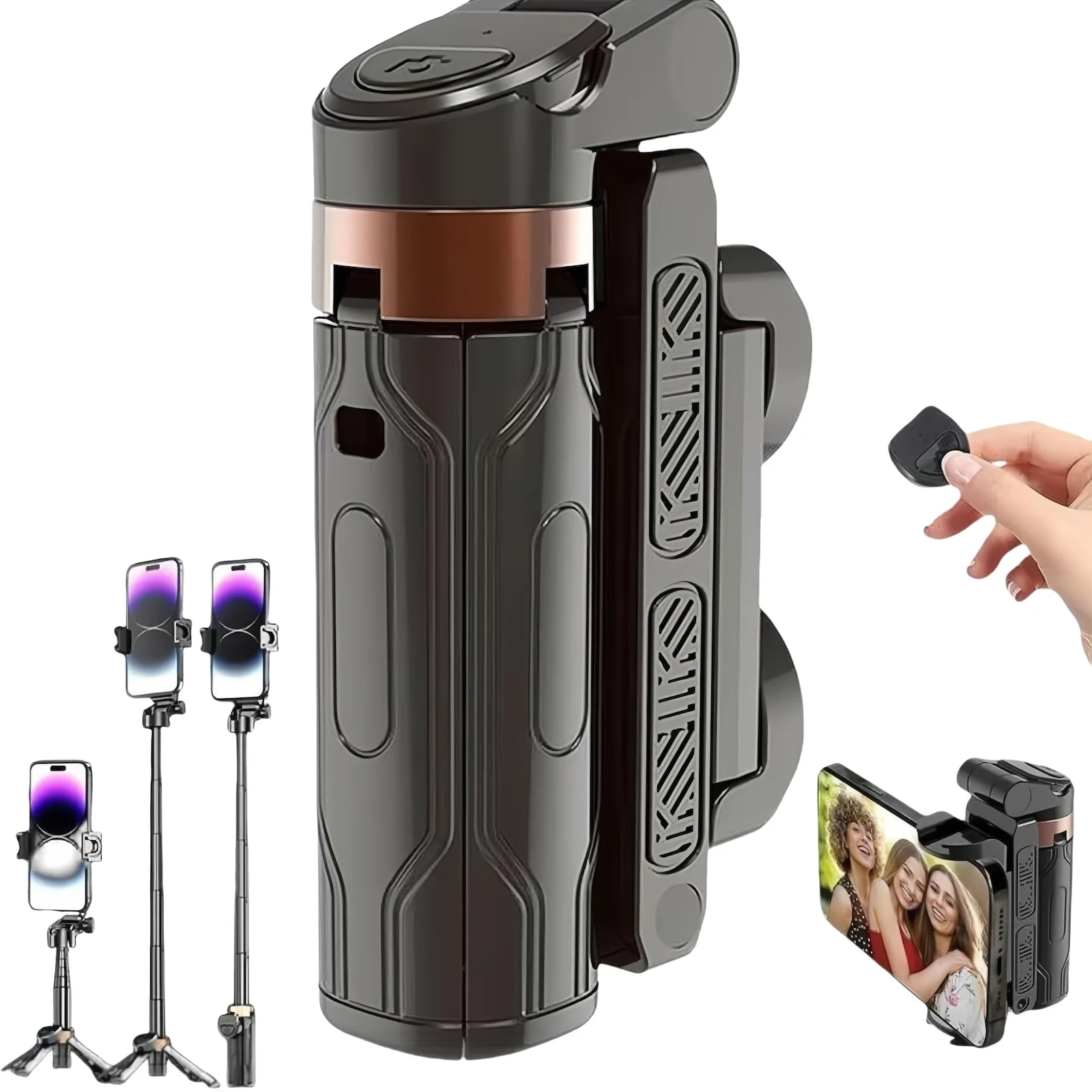 

Штатив с Bluetooth, мобильная мини-палка для селфи, держатель для телефона, портативный монопод для фотографии и захвата видео для iPhone 16 15