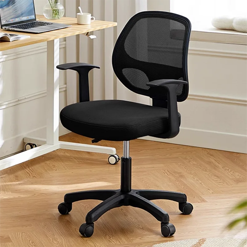 

Fundamentals Black Office Chair Mesh Backrest Swivel Ergonomic Office Chair Armchair Cadeira De Escritorio Furniture Home
