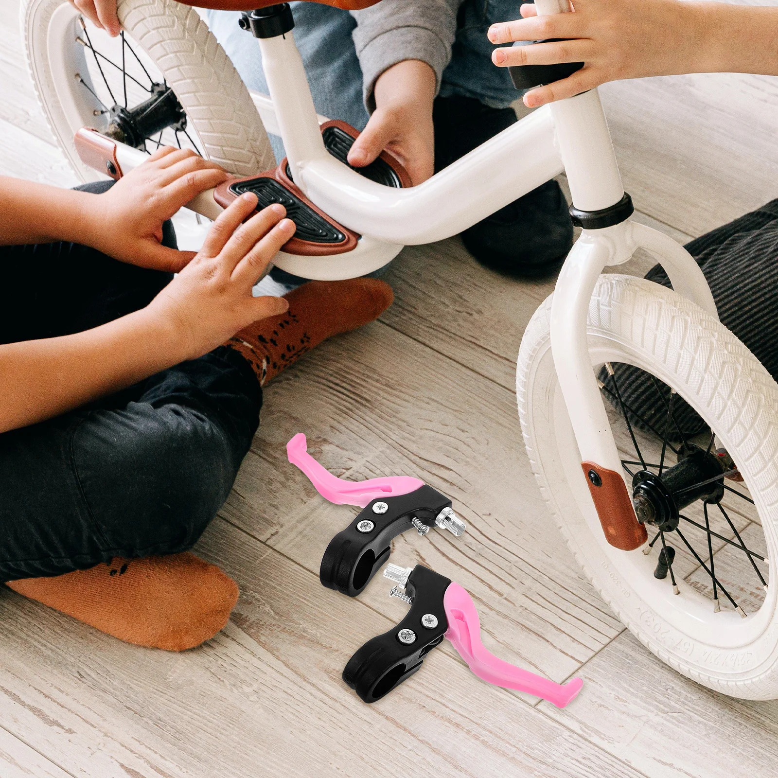 

1 Pair Bike Brake Lever Plastic Metal Lightweight Durable Replacement Bicycle Brake Levers For Cycling Safety Bike Parts