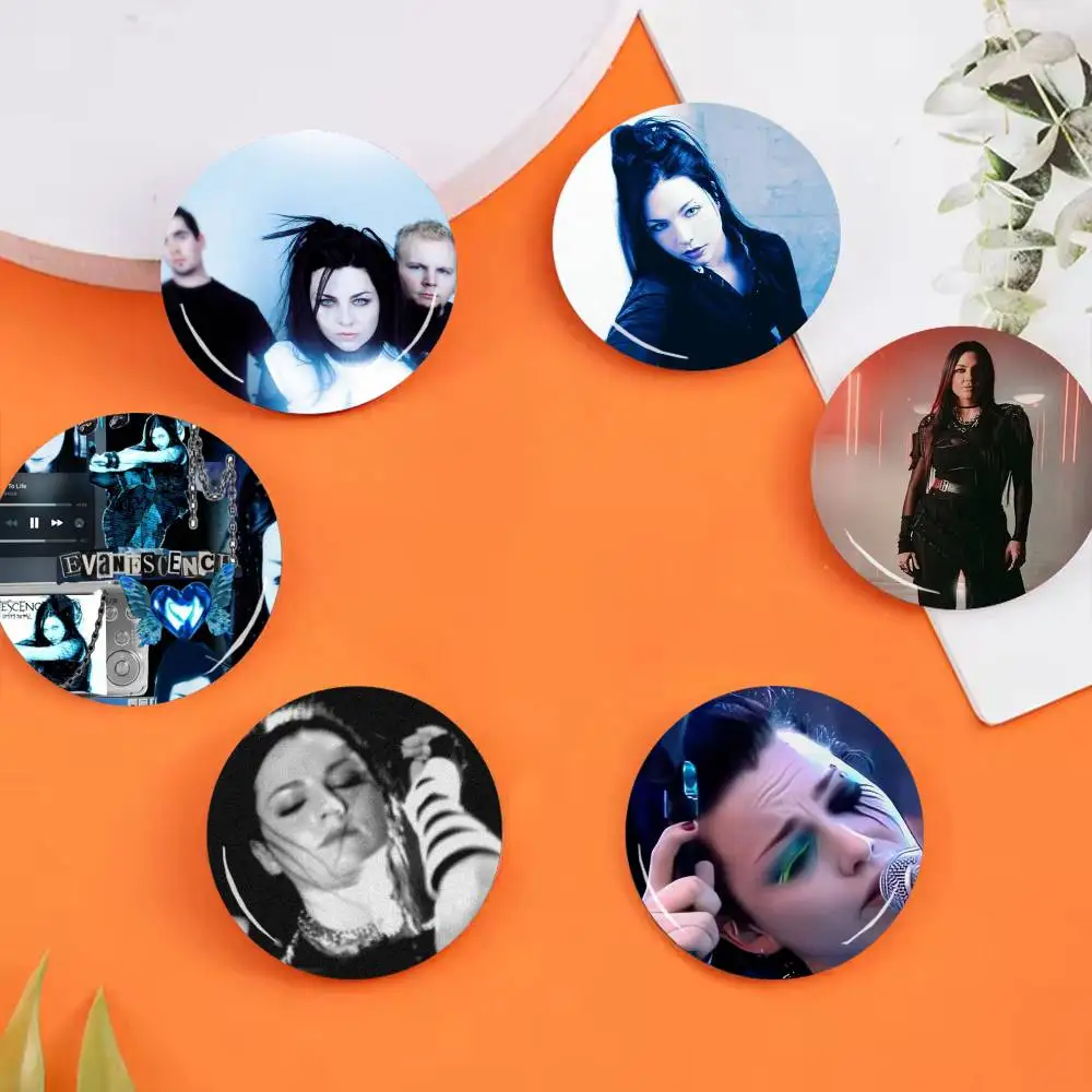 E-Evanescence Fallen A-Amy Lee Badges 25 32 44 58 75 mm Round Cosplay Pin Bag Decor Fans Collect Friends Gifts Brooch Souv