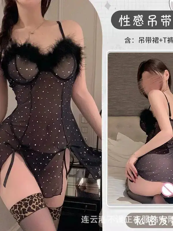 Sexy Mesh Kant Sheer Hemdje Tank Mini Jurk Zoete Tops Pure Desire Nachtkleding Jurk Elegant 2025, Nieuwe Mode Tops FKZ8