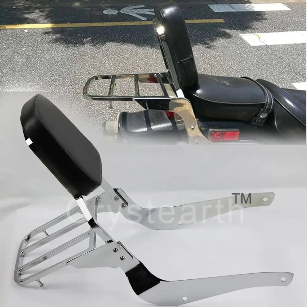 Schienale per Moto Sissy Bar Portapacchi Compatibile con Suzuki Boulevard M50 2005-2009 C50 2005-2011 Intruder Volusia VL800 2001-2011