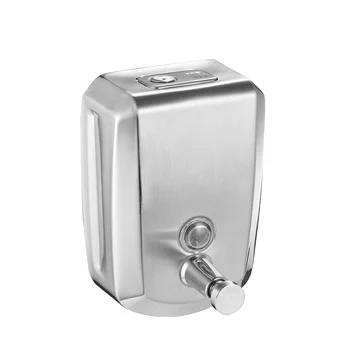 

High Quality Whole 304 Stainless Steel Shield Manual Liquid Soap Dispenser Hand Washer for Hotel Bathroom