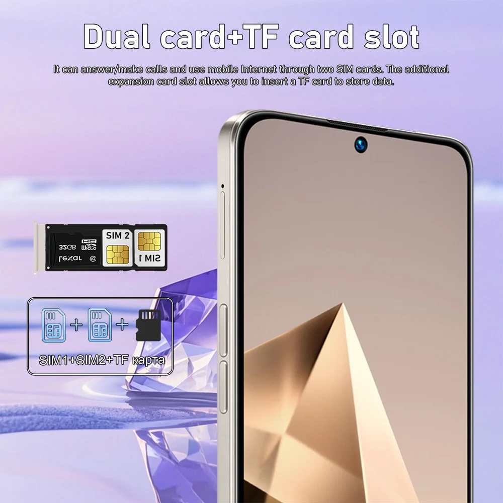 K-Touch Neues S25 Ultra 7800mAh Smartphone 7,3HD Mobiltelefone 22G+2TB Handy 5G Dual SIM Android 15 Entsperrt 16+48MP Globale Version Mobiltelefone – Detail 15