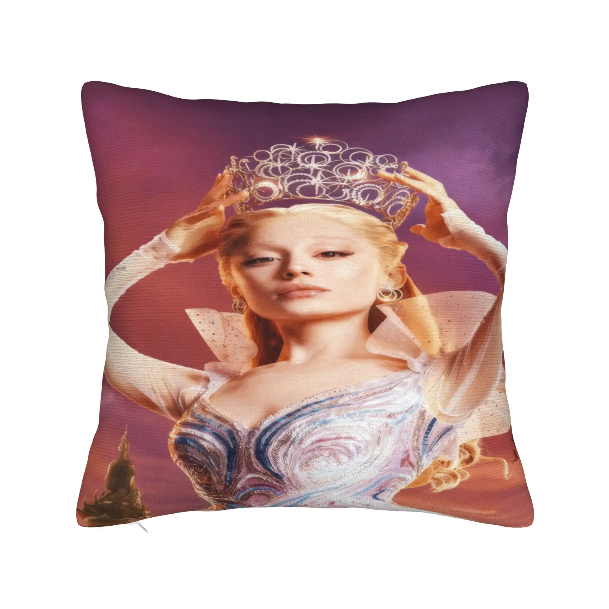 W-Wicked 2 Musical Movie Glinda Elphaba Pillow Case  Soft Pillow Cover Fashion Cushion Cover For Office Car Home Decor
