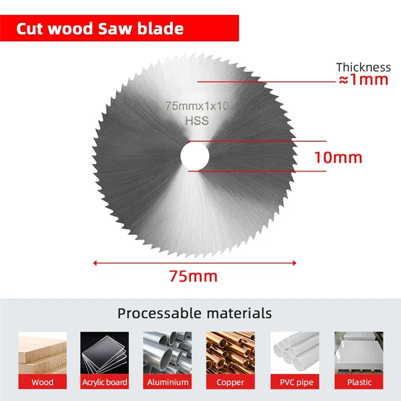 ABJI-5Pcs 75Mm Cutting Disc Kit For 10Mm Bore Angle Grinder Metal Circular Saw Blade Sanding Pads Flat Flap Grinding Wheel