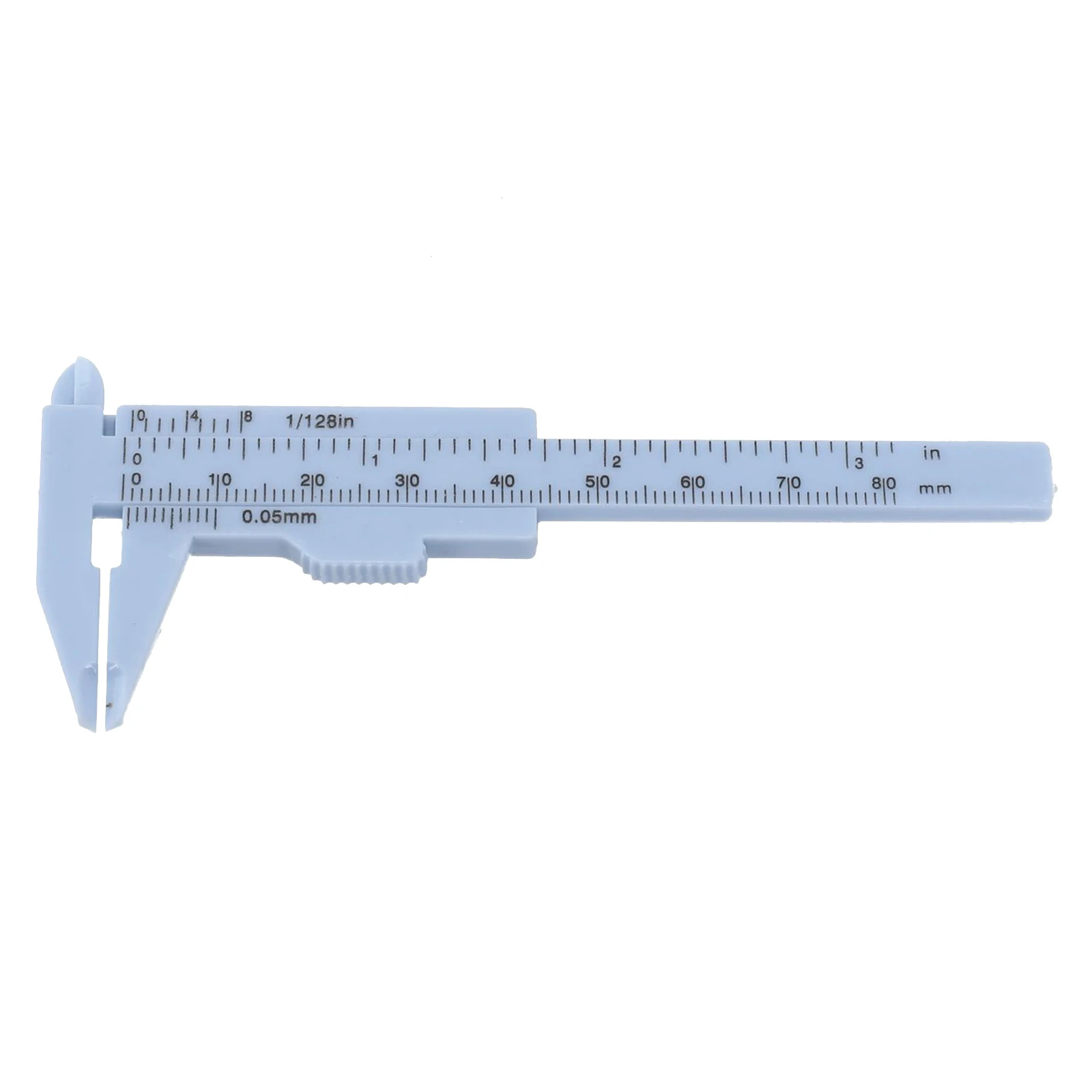 Herramienta de medición de Calibre Vernier, cintas de medición, regla de plástico multifunción, deslizamiento, 0-80mm, nuevo