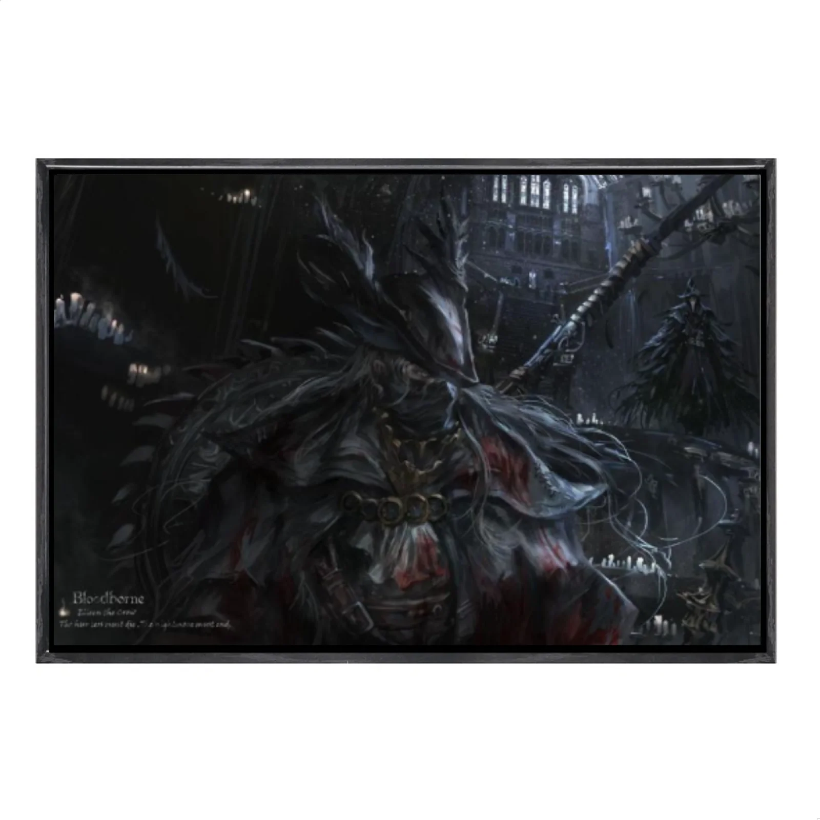 

Japanese Manga Multi-Size Canvas Poster Double Framed Wall Art,Bloodborne Home Decor for Living Room Bedroom