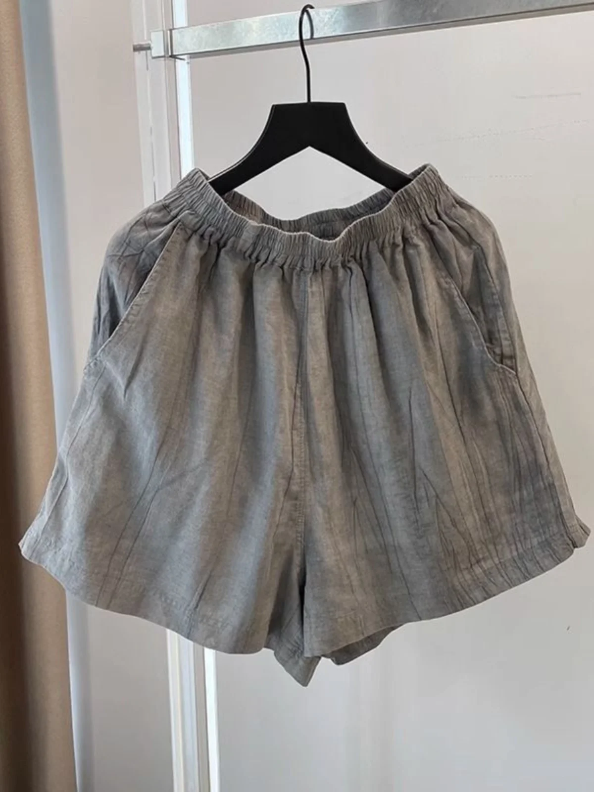 Ele Cotton Linen irt Cardigan aperto sottile da donna Set protezione solare Pantaloni ort a gamba larga Set due pezzi Lungo Sve