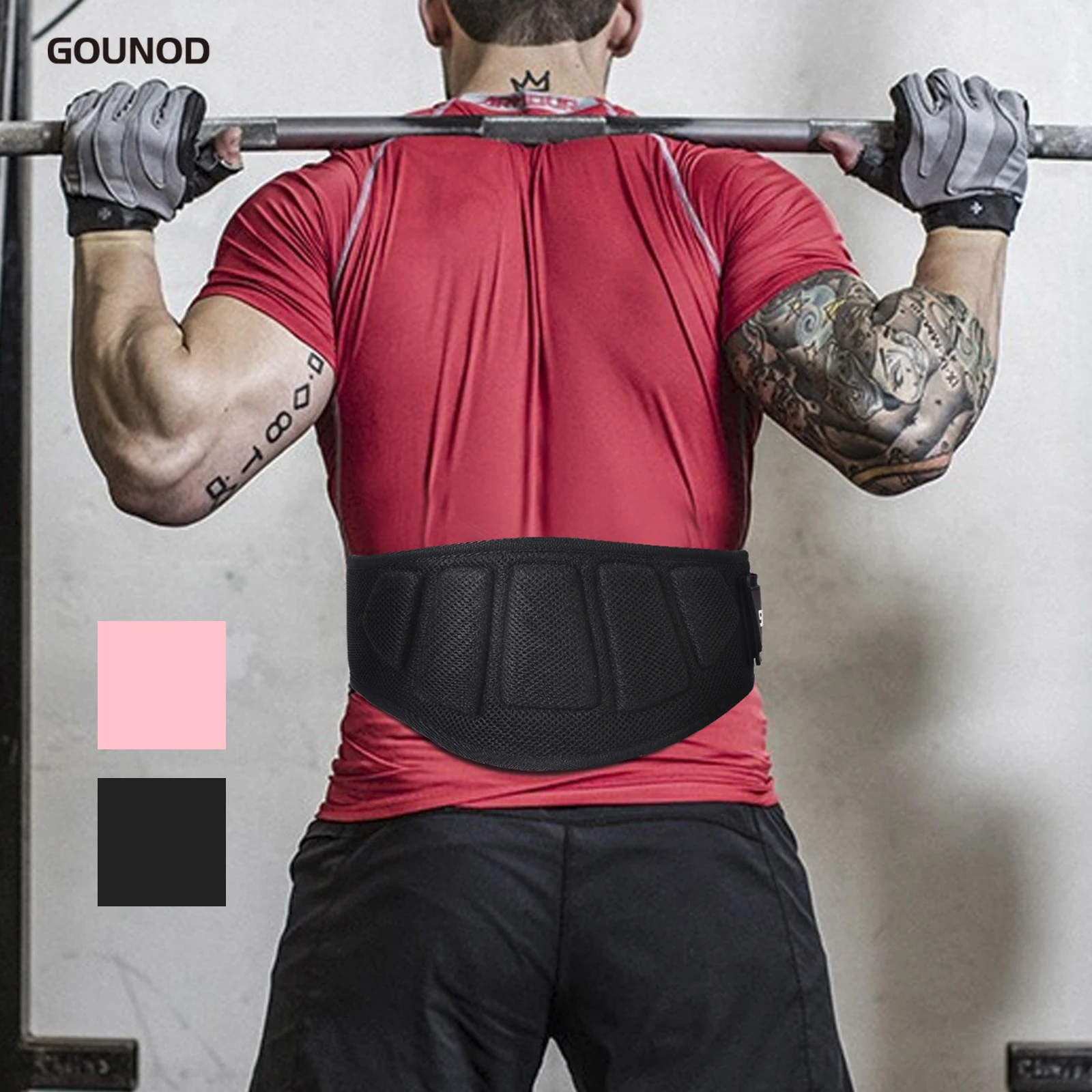 1PC GOUNOD Gewichtheben Gürtel Zurück Unterstützung Gürtel Männer Taille Schutz Fitness Training Orthopädie Schutz Wirbelsäule Zurück Unterstützung