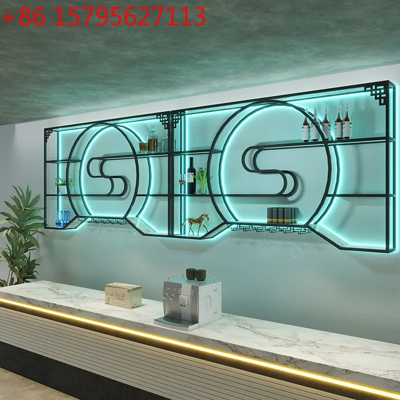 

Шкаф для напитков, винный холодильник, бар для спиртных напитков для гостиной, вино, стеклянные витрины, стеллаж для коллекции, настенная полка, мебель для столовой