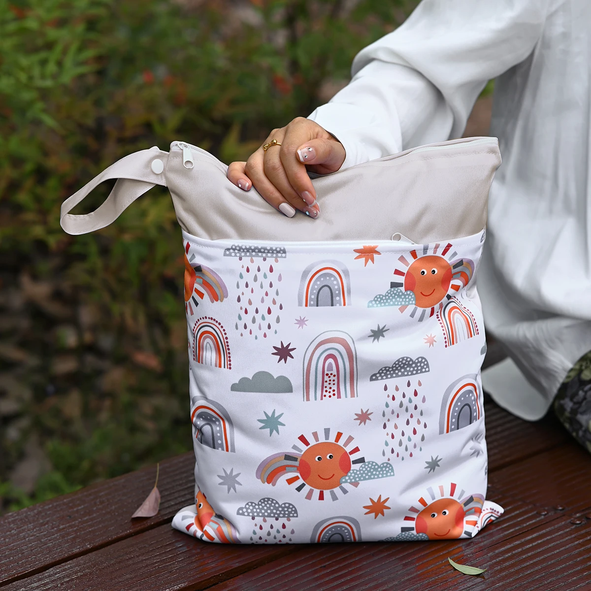 

Kangobaby 40 * 90 Storage Bag Baby Urine Bag Travel Storage Wet Bag Swimming Sports Printed Pattern