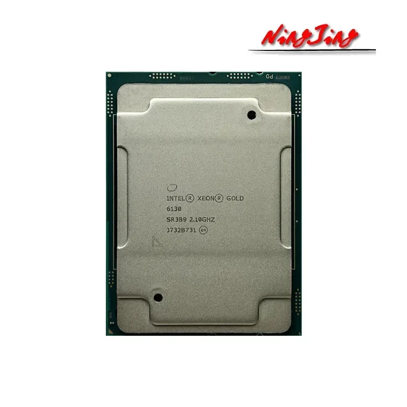 Intel Xeon Gold 6130 Used SR3B9 2.1GHZ 32-Thread 16-Cores 22MB Smart Cache CPU Processor 125W LGA3647 For Server Motherboard