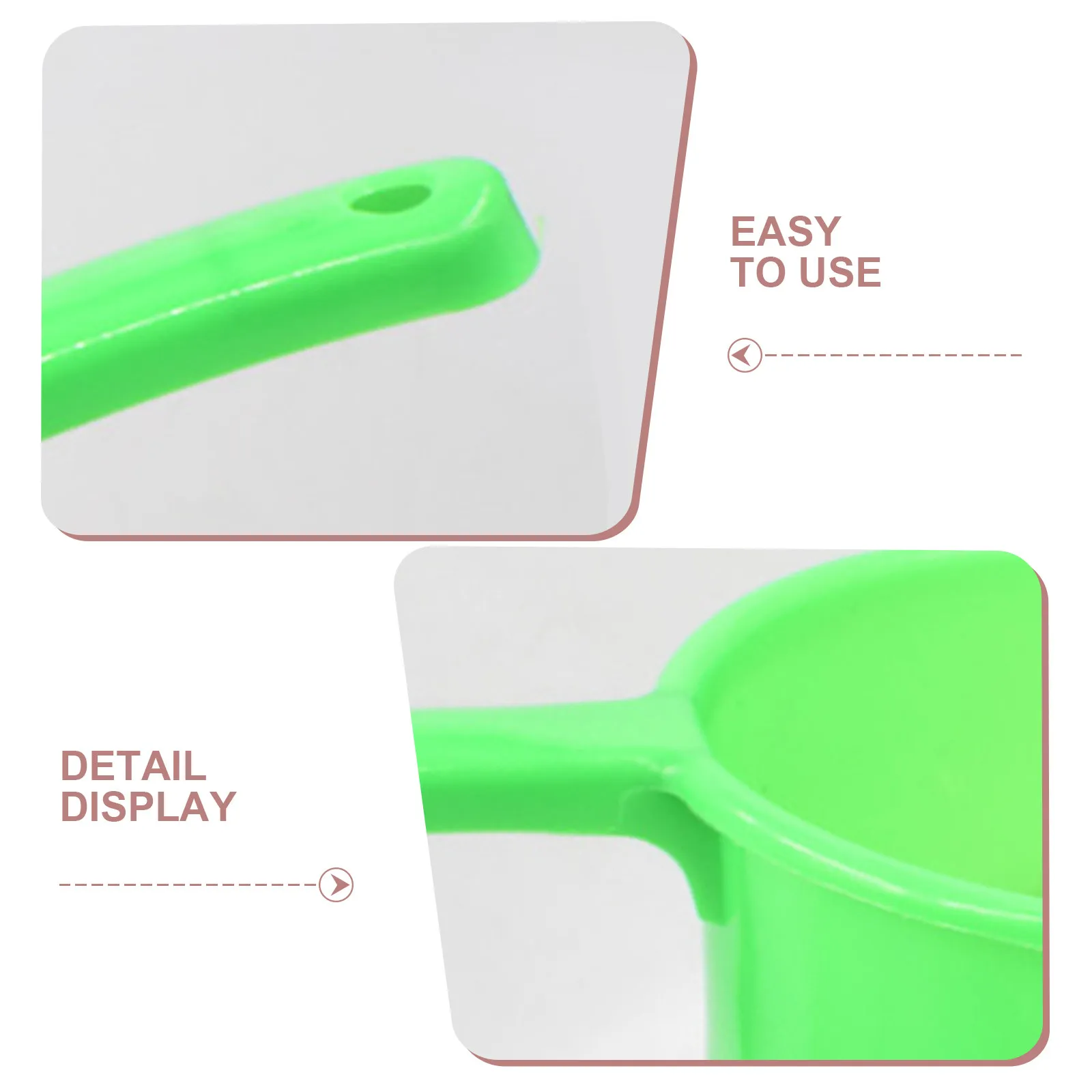 Plastic Large Water Ladle Long Handle Solid Color Non Toxic Environment Friendly Home Kitchen Water Scoop Bathing Watering